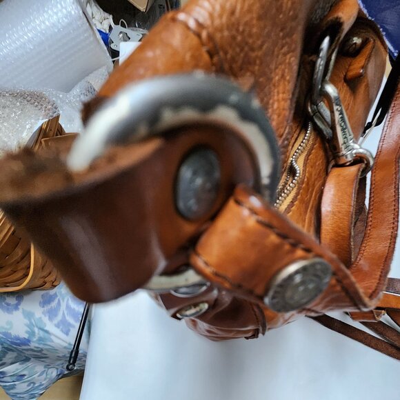 NWT Campomaggi Ardesia Backpack OR Shoulder Bag Cognac READ - Picture 9 of 10